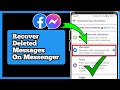 How To Recover Deleted Messages On Messenger (2024) | Recover Deleted Messages