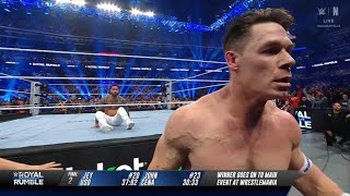 Jey Uso Eliminate John Cena \u0026 Win Royal Rumble 2025 Seth Rollins Destroy Roman Reigns WWE Highlights