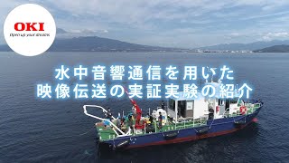 業界初の実証実験、海底・海中と揺れる洋上母船間での水中音響通信を用いた映像伝送のご紹介【OKI公式】