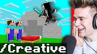 OSZUKUJE NA MINECRAFT BEDWARS, ALE MAM CREATIVE CAŁY CZAS 😈