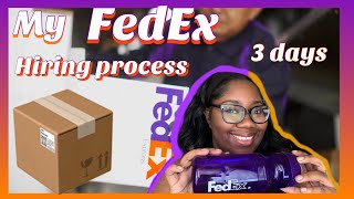 My FedEx hiring process | FedEx package Handler 📦