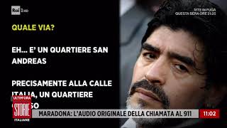 Maradona: l'audio originale della chiamata al 911 - Storie Italiane 30/11/2020