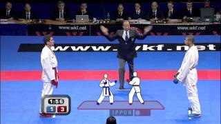 Hacen Guiri vs Ludovic Cacheux :: WKF World Karate Championships :: Belgrade 2010