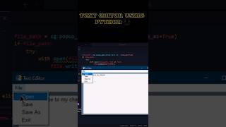 GUI TEXT EDITOR USING PYTHON 💥🔥 #coding