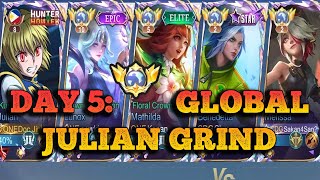 Day 5: Julian Grind HIGH STARS VS PRO PLAYERS | MLBB | Mobile Legends Bangbang