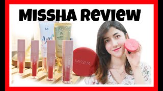 [Review- Korea] Missha review  امتحان کردن محصولات آرایشی کره ای کرم بی بی و کوشن و رژ لب میشا