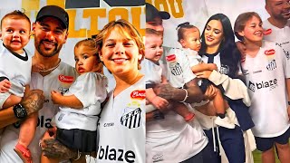 NEYMAR REUNIU OS FILHOS E A FAMILIA NA VILA BELMIRO