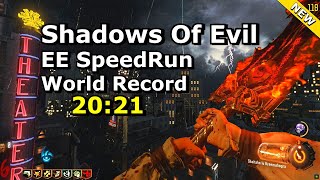 Shadows Of Evil Easter Egg Speedrun World Record Solo 20:21 new strats 4k