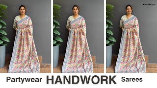 Ep 1157 | Partwear Handwork Sarees Only 2890/- | Cloud Dzigns