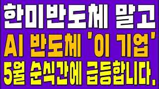 [주식] 한미반도체 말고 AI 반도체 '이 기업' 5월 순식간에 폭등합니다.