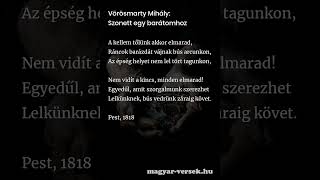 Vörösmarty Mihály: Szonett egy barátomhoz [Vers]