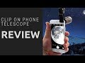 Clip-on 8x Optical phone telescope review. Super CHEAP