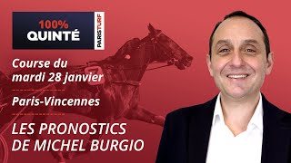 Pronostics Quinté PMU - 100% Quinté du Mardi 28 janvier à Paris-Vincennes