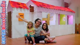 House Tour de Mi Casita de Cartón 🏠 #5 Casa de juguete en SUPERDivertilandia!