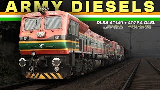 Double Diesel Indian Army Twins with Maharajas' Express | World's Leading Luxury Train