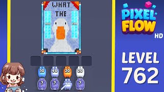 Pixel Flow Level 762 Solution Walkthrough