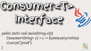 Consumer Interface in Java 8 | How To Use Functional Interface