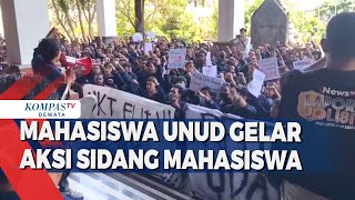 Buntut Rektor Jadi Tersangka, Mahasiswa UNUD Gelar Aksi Sidang Mahasiswa