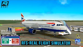 RFS - Real Flight Simulator-  Berlin to London ||Full Flight|A320||British Airways|FullHD||RealRoute