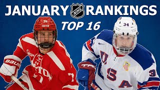2024 NHL DRAFT RANKINGS - January Top 16