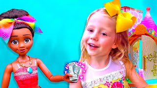 Nastya và một câu chuyện vui về trang điểm và đồ chơi cho bé gái