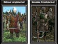 Medieval II: Total War 1vs1: Retinue Longbowmen vs Genoese Crossbowmen