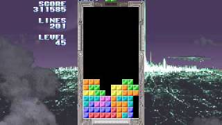 Sega Tetris, 999999 points, 670 lines, level 99, part 1