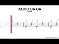 Radio Ga Ga (Live Aid) - Queen | EASY DRUMS | Scrolling Scores