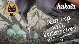 Crow's Nest - Painting with Watercolors