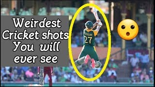 Top 10 Unorthodox Cricket Shots | Unique cricket shots 😮😮