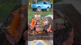 Grilled Steak with Charred Scallion Sauce | Over The Fire Cooking by Derek Wolf