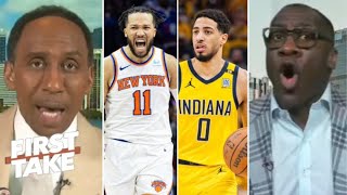 FIRST TAKE | Brunson will break YOUR heart! - Stephen A. rips Shannon for thinks Pacers beat Knicks