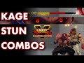 SFV Kage Stun Combos - Street Fighter 5 Champion Edition - Kage Combos