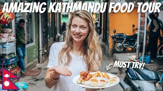 THE ULTIMATE KATHMANDU FOOD TOUR | Nepali Food Reaction!🇳🇵