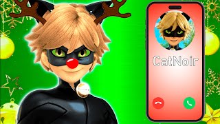 Llamada de Cat Noir NAVIDAD 📲 Miraculous Ladybug