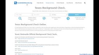 Texas Public Records (Search Online Using A Massive List Of TX Public Records)