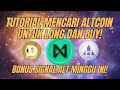 ILMU DAGING DAN SIGNAL ALTCOIN MINGGU INI‼️TUTORIAL MENCARI TAU COIN YANG AKAN NAIK‼️