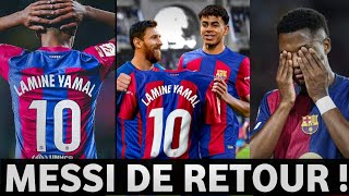 🚨 FC BARCELONE: Lamine Yamal ramène Lionel Messi au Barça_Mercato Barça 2024_infos