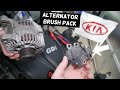 KIA OPTIMA ALTERNATOR NOT CHARGING, ALTERNATOR BRUSHES REPLACEMENT