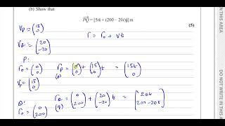 WME01/01 IAL (Edexcel) M1 June 2022,  Q8, Vectors, Position, Velocity, Bearings