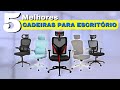 5 Melhores CADEIRAS ESCRITÓRIO para comprar 2024 | Melhores Cadeiras Ergonômicas Custo-Benefício