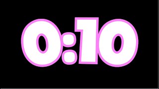 10 Second Aesthetic White and Pink Timer | Lofi Music