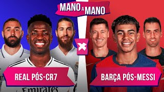 REAL MADRID PÓS-CR7 X BARCELONA PÓS-MESSI: QUEM É MELHOR? | MANO A MANO