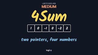 4Sum — LeetCode #18 (Medium) — Python | Logixy