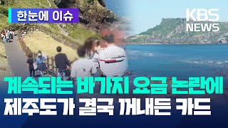 [한눈에 이슈] 계속되는 바가지 요금 논란에 제주도가 결국 꺼내든 카드 / KBS 2024.05.30.