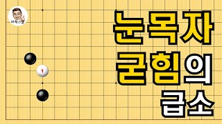 눈목자 굳힘의 급소 #실전바둑 #바둑강의 #baduk #문원장바둑스쿨 #중급바둑스쿨