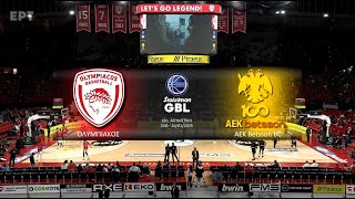 Stoiximan GBL 2024-2025 | Ολυμπιακός – AEK Betsson BC | 16η Αγωνιστική | Αγώνας