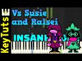 Vs Susie and Ralsei from Deltarune Chapter 2 UST - Insane Mode [Piano Tutorial] (Synthesia)