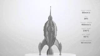 3D Printed Rocket Ship by gCreate - Ultimaker: 3D Printing Timelapse