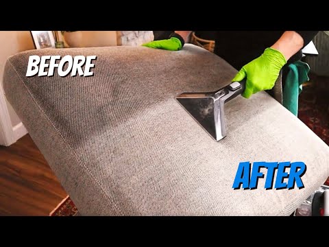 How do you clean fabric upholstery?